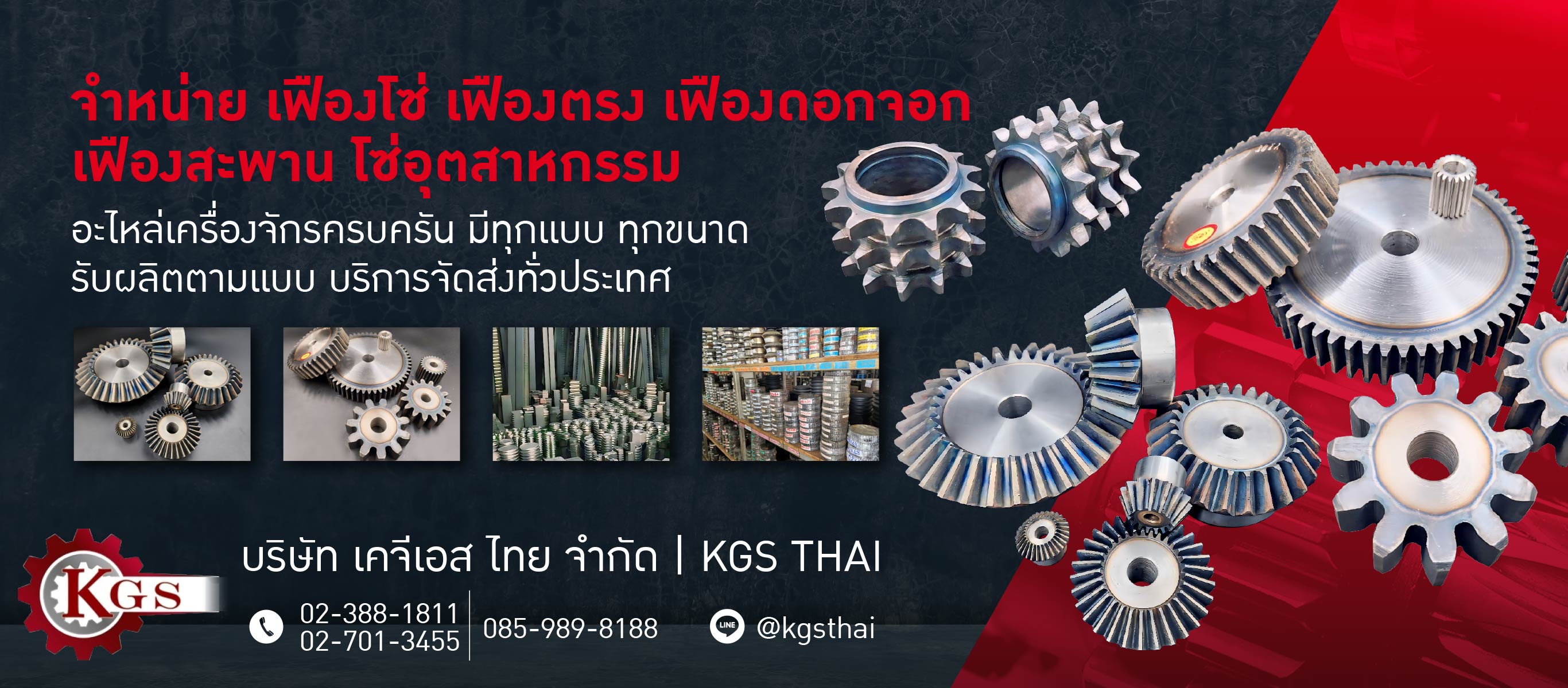 ร้านขายเฟืองโซ่ เฟืองตรง เฟืองดอกจอก